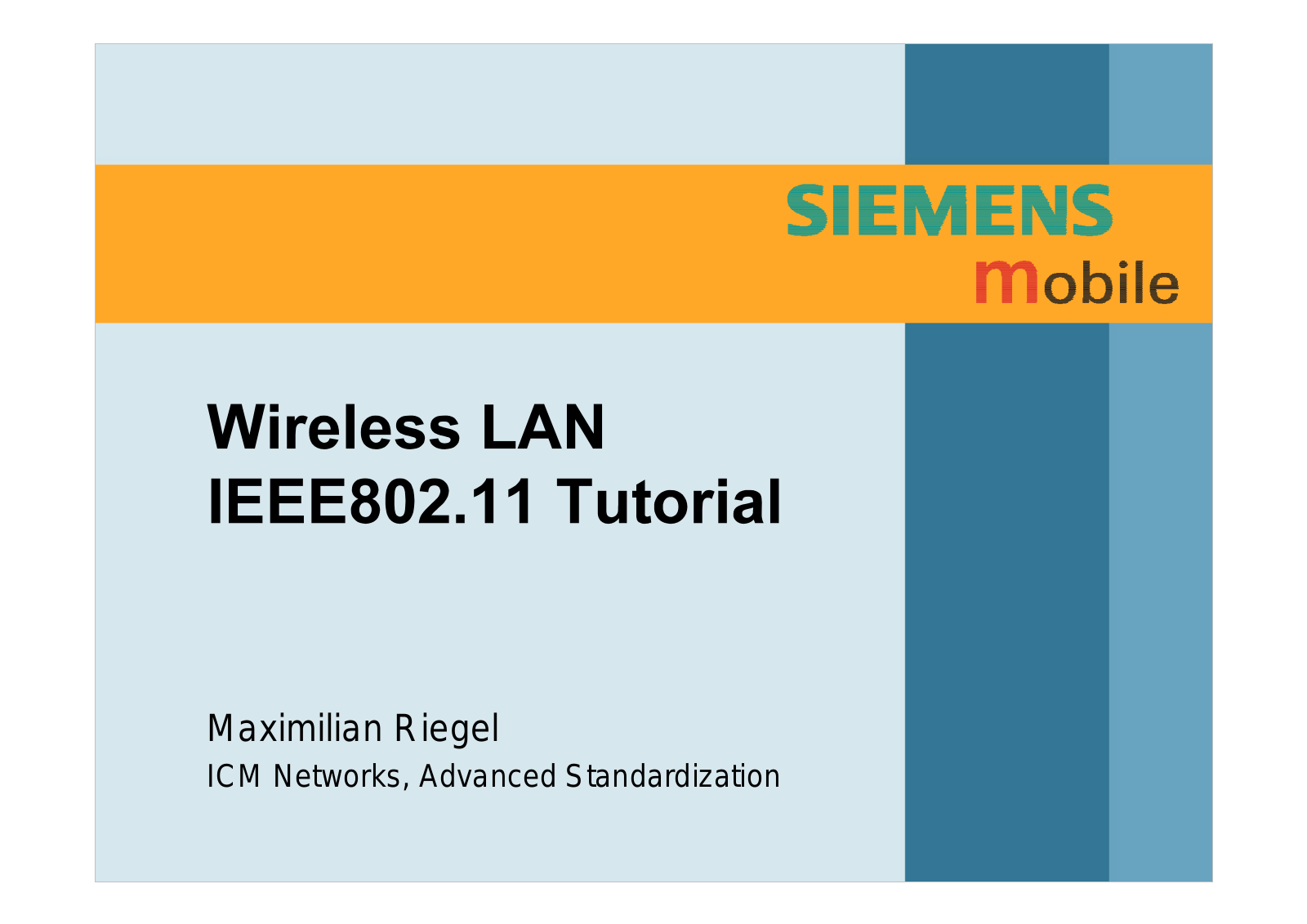 Siemens IEEE802.11 User Manual