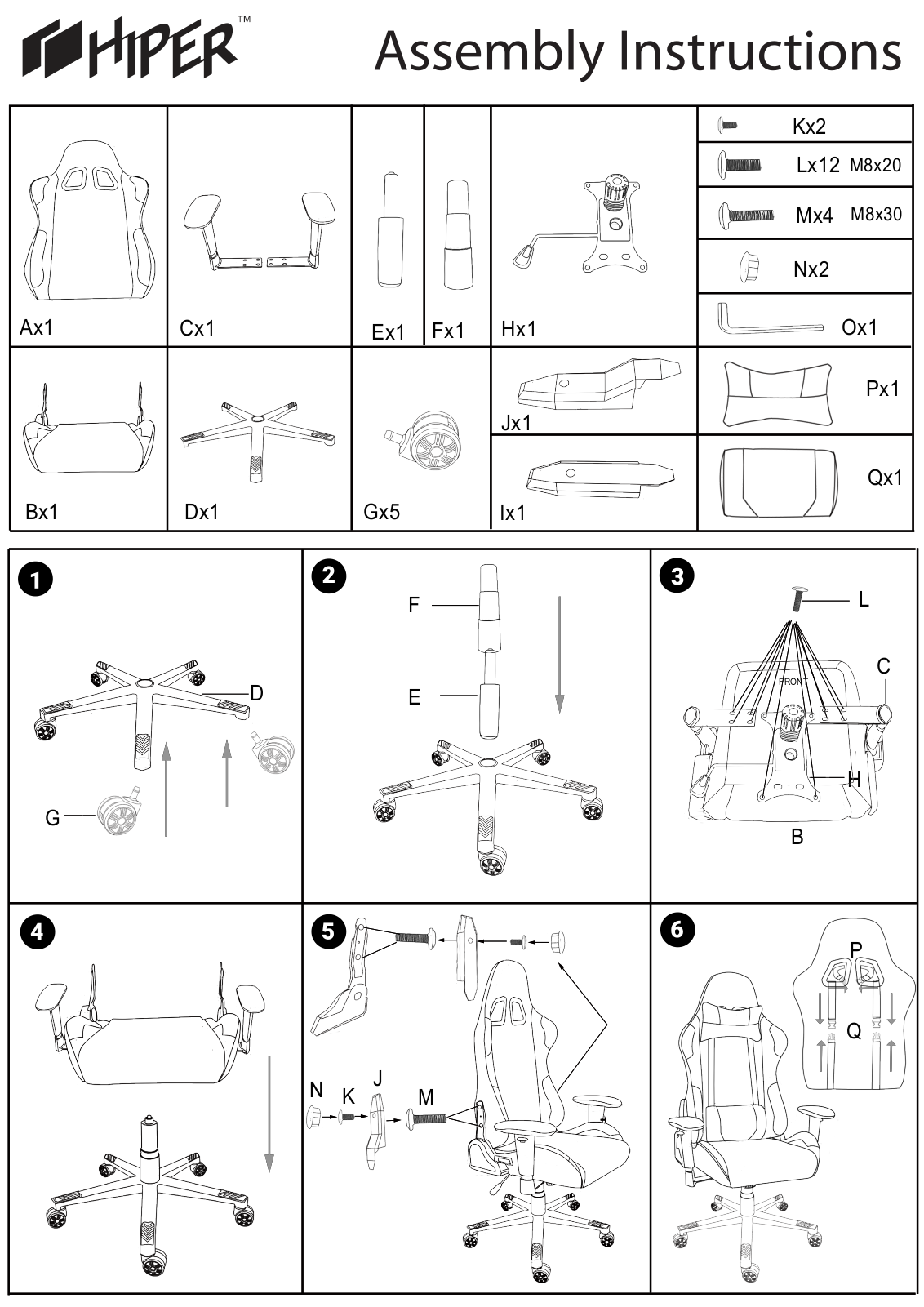 HIPER HGS-116, HGS-114-BK, HGS-116-WS User Manual