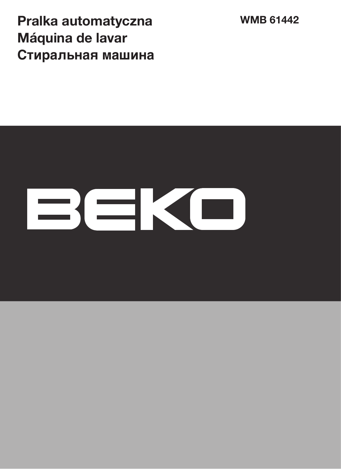 BEKO WMB 61442 User Manual