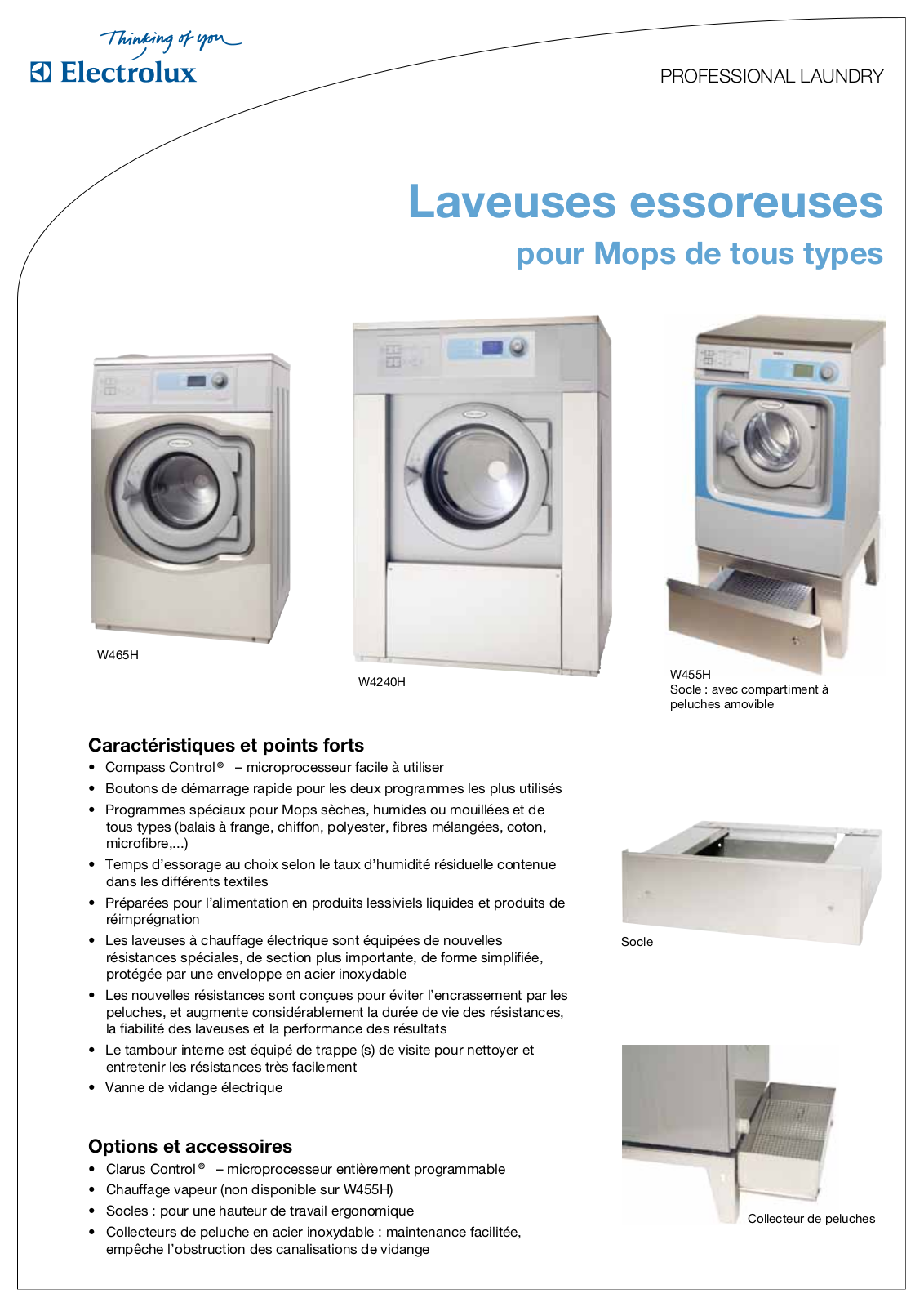 ELECTROLUX W465H User Manual