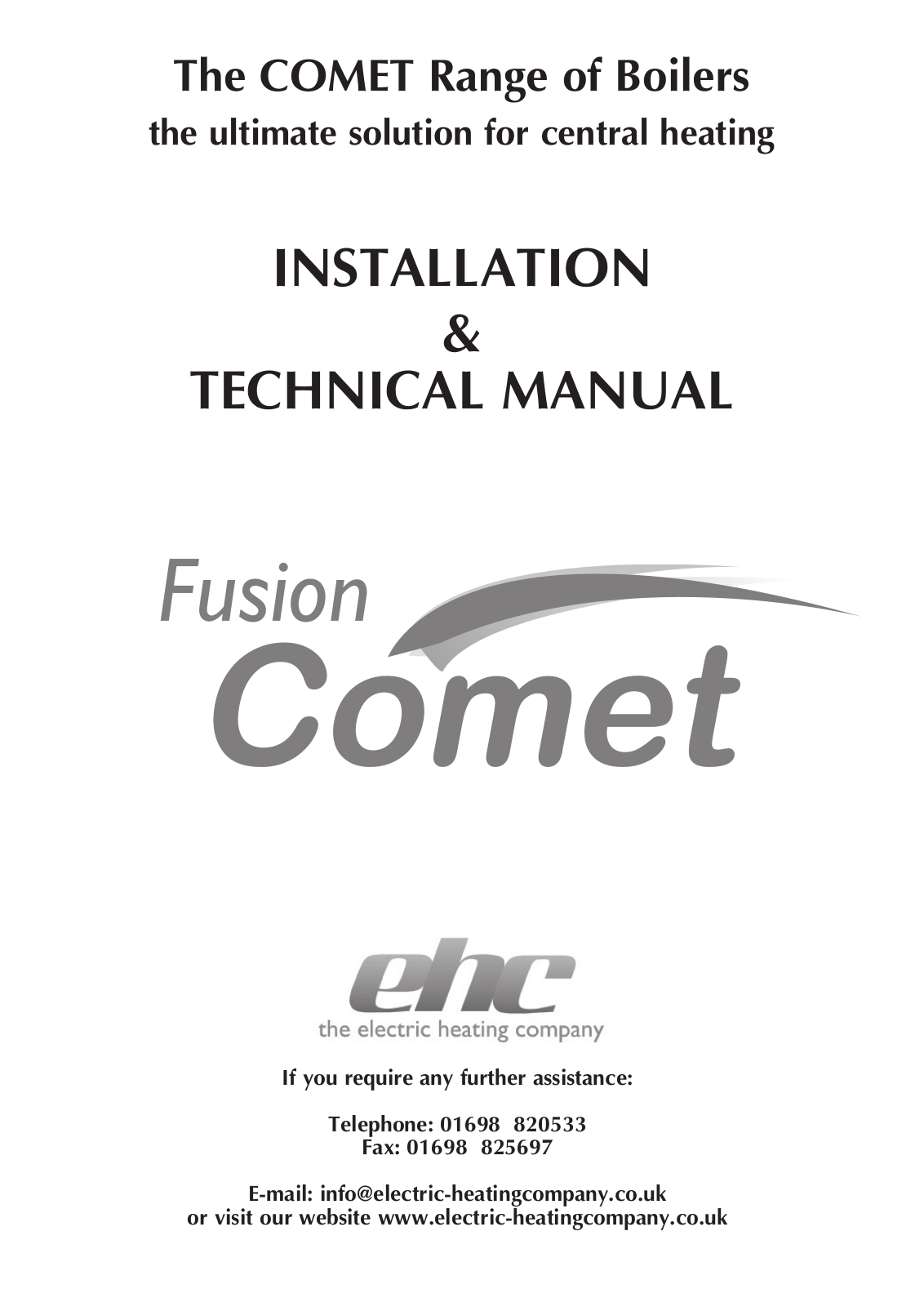 EHC EHCCOM39KW, EHCCOM6KW, EHCCOM12KW, EHCCOM15KW, EHCCOM9KW Installation & Technical Manual