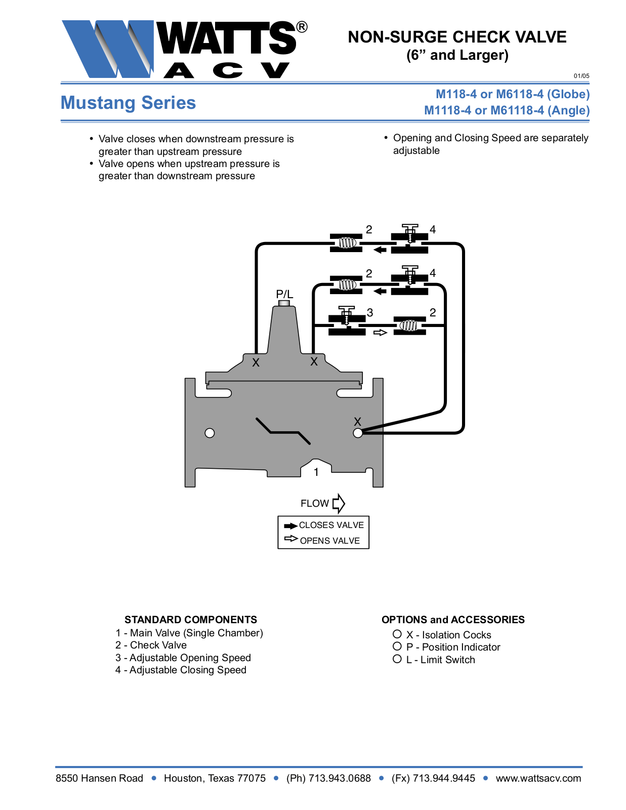 Watts M1118-4 User Manual