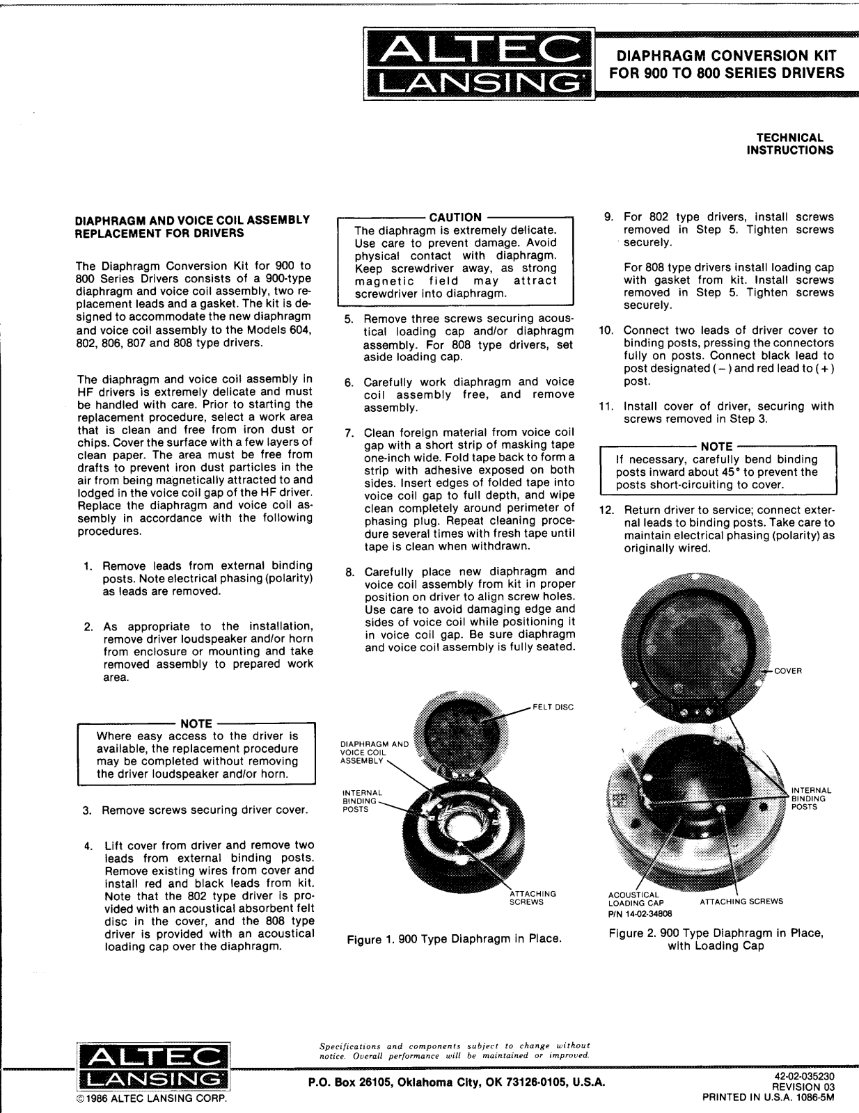 Altec lansing 900, 800 User Manual