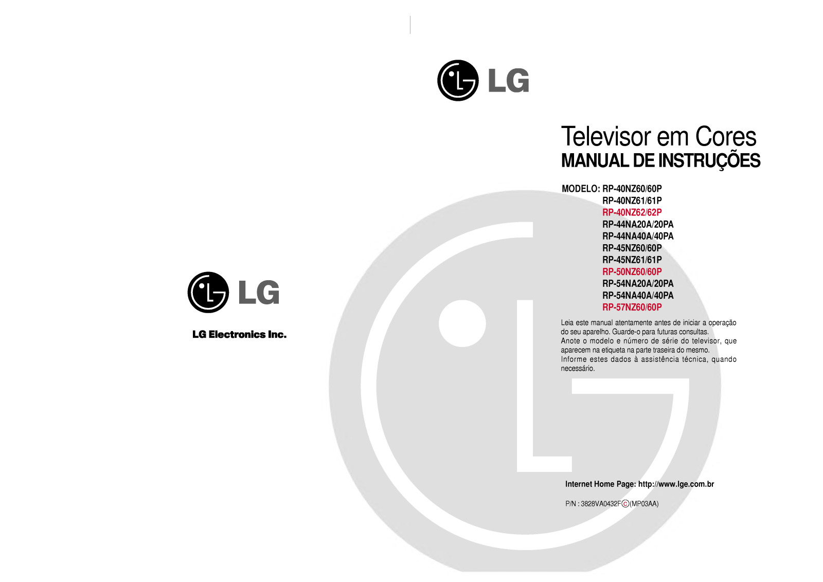 Lg RP-44NA40PA User Manual