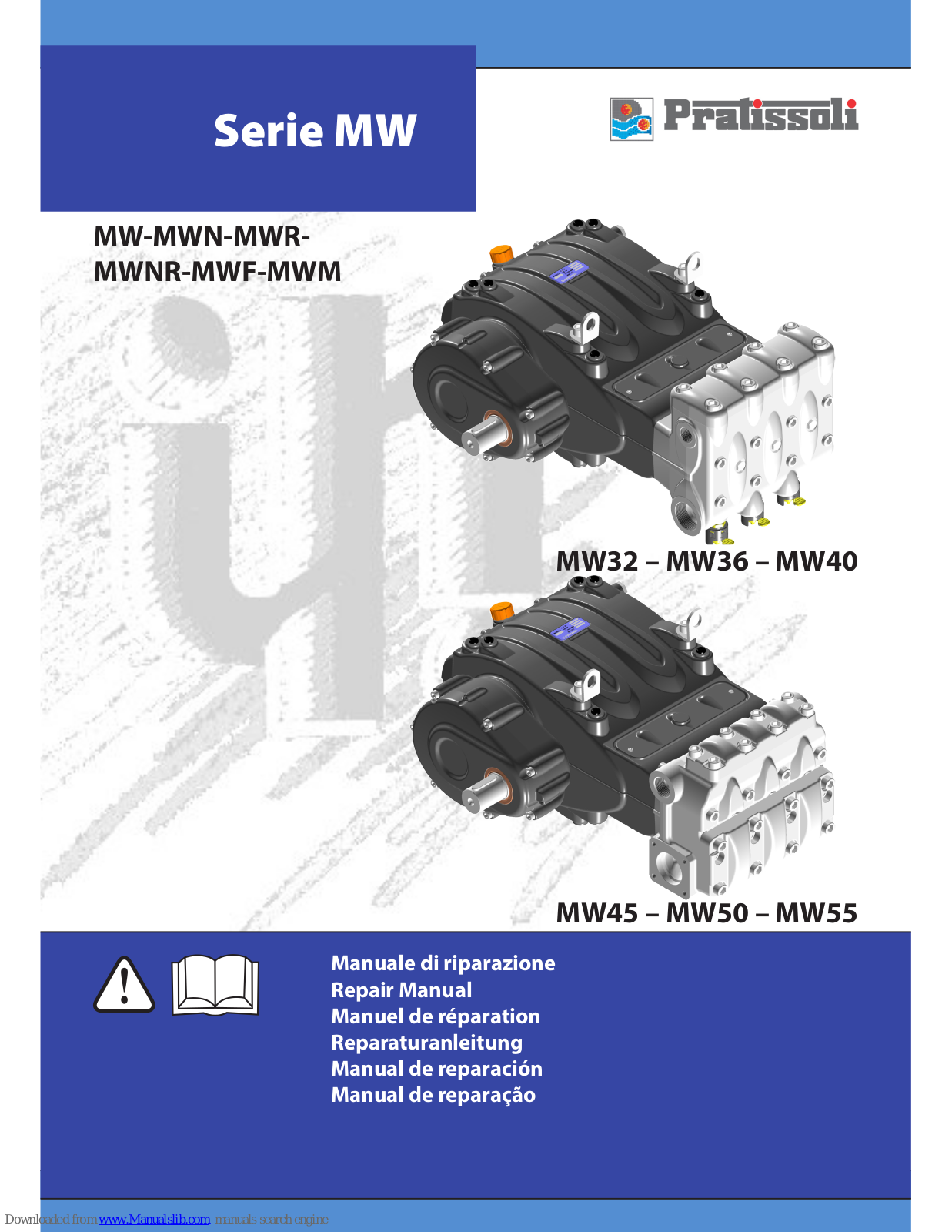 Pratissoli MW45, MW50, MW55 Repair Manual