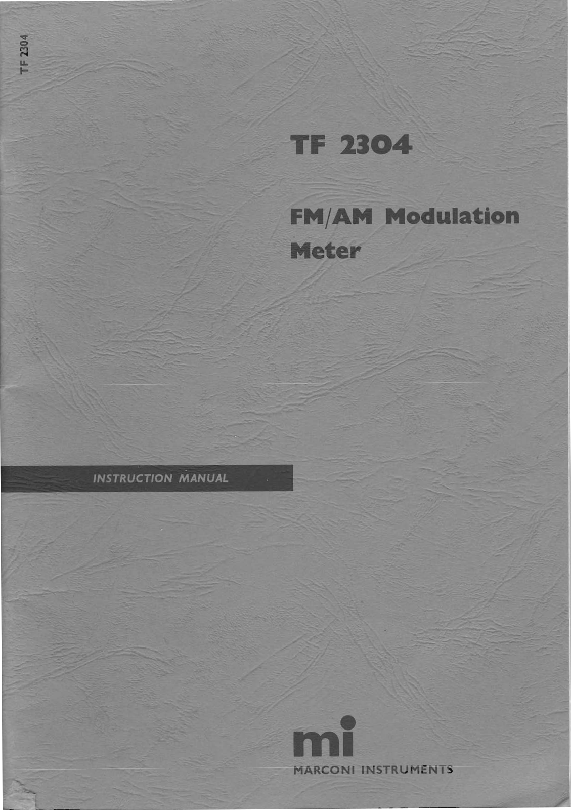 Marconi TF 2304 Service manual