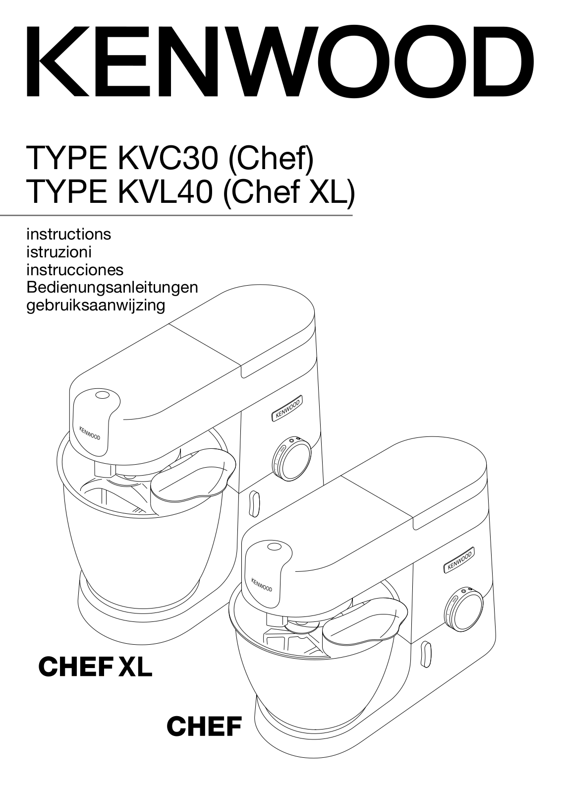 Kenwood Chef KVC3170S User manual