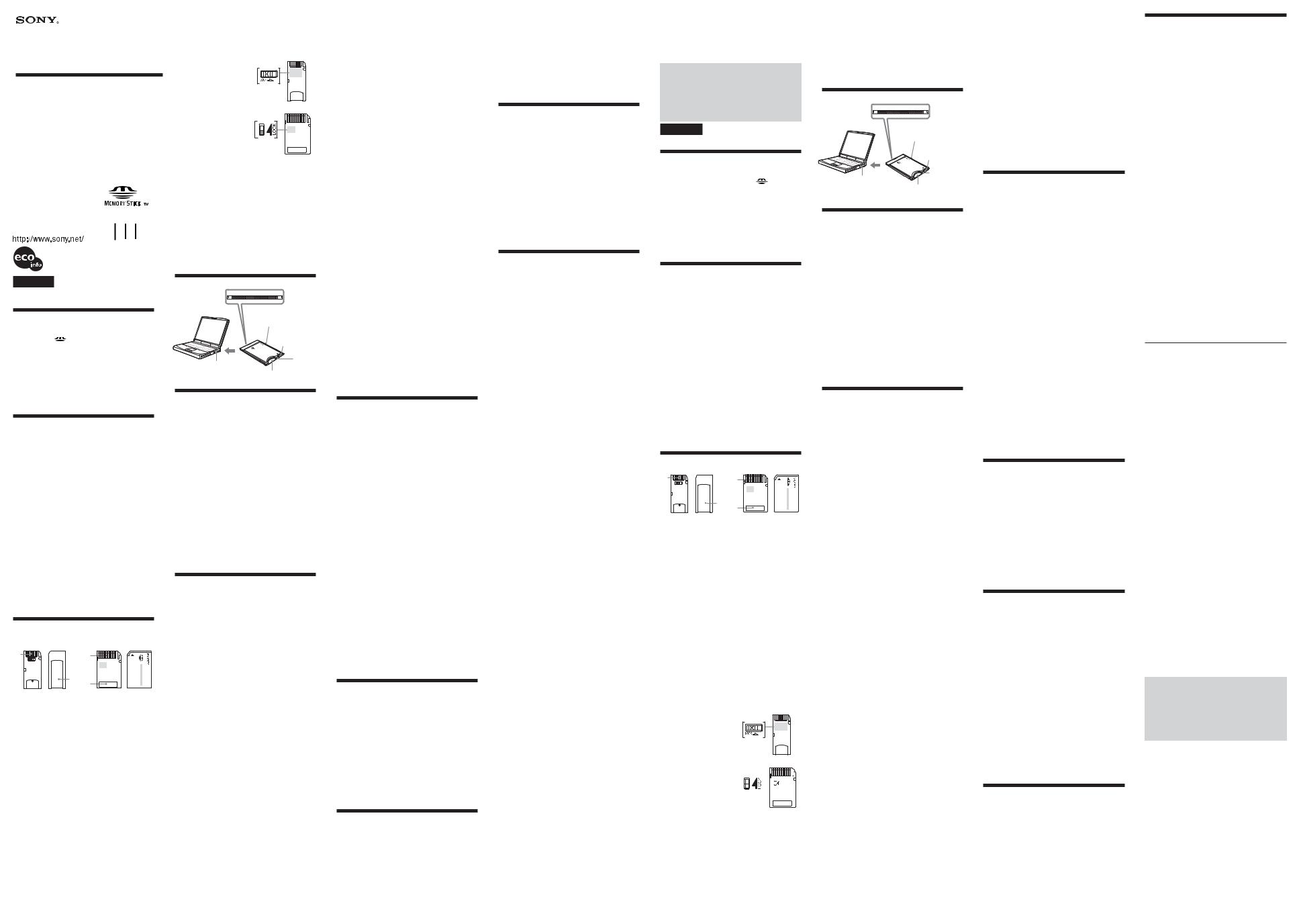 Sony MSAC-PC4 User Manual