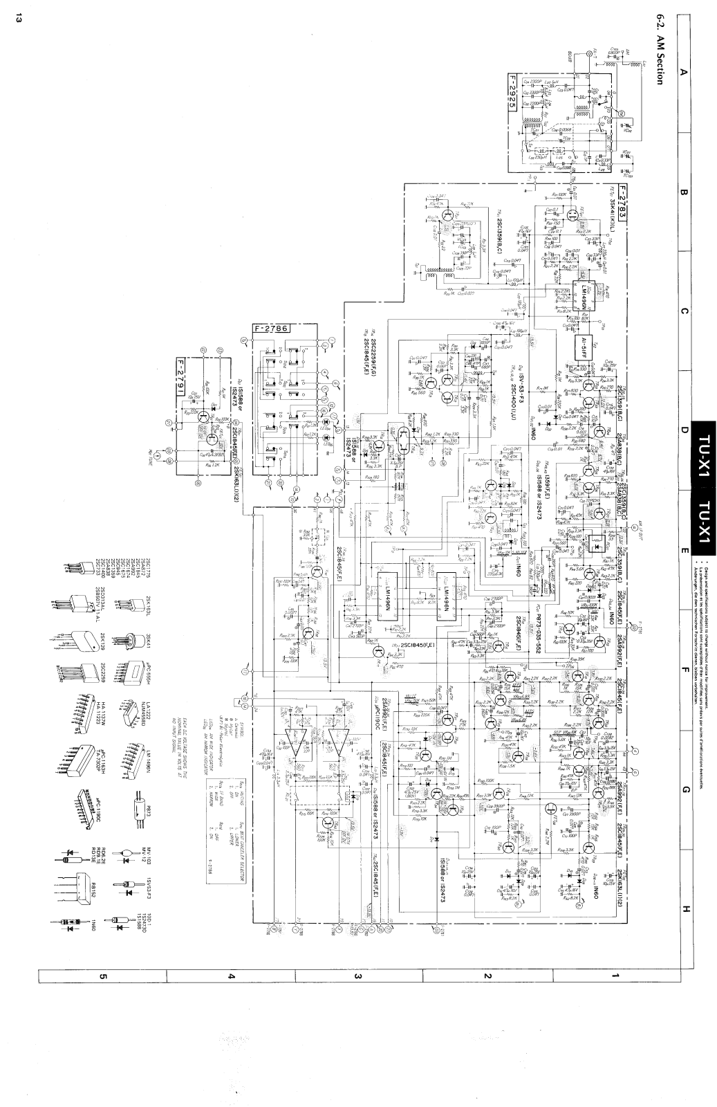 Sansui TUX-1 Schematic