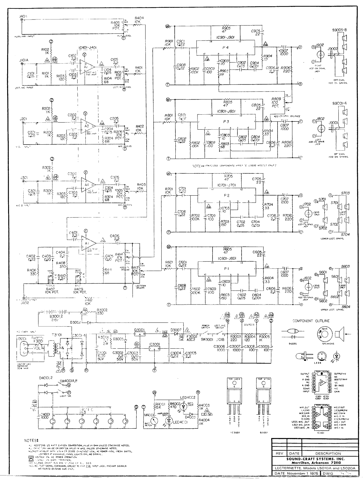 Soundcraft L5020A Schematic - ManualMachine.com