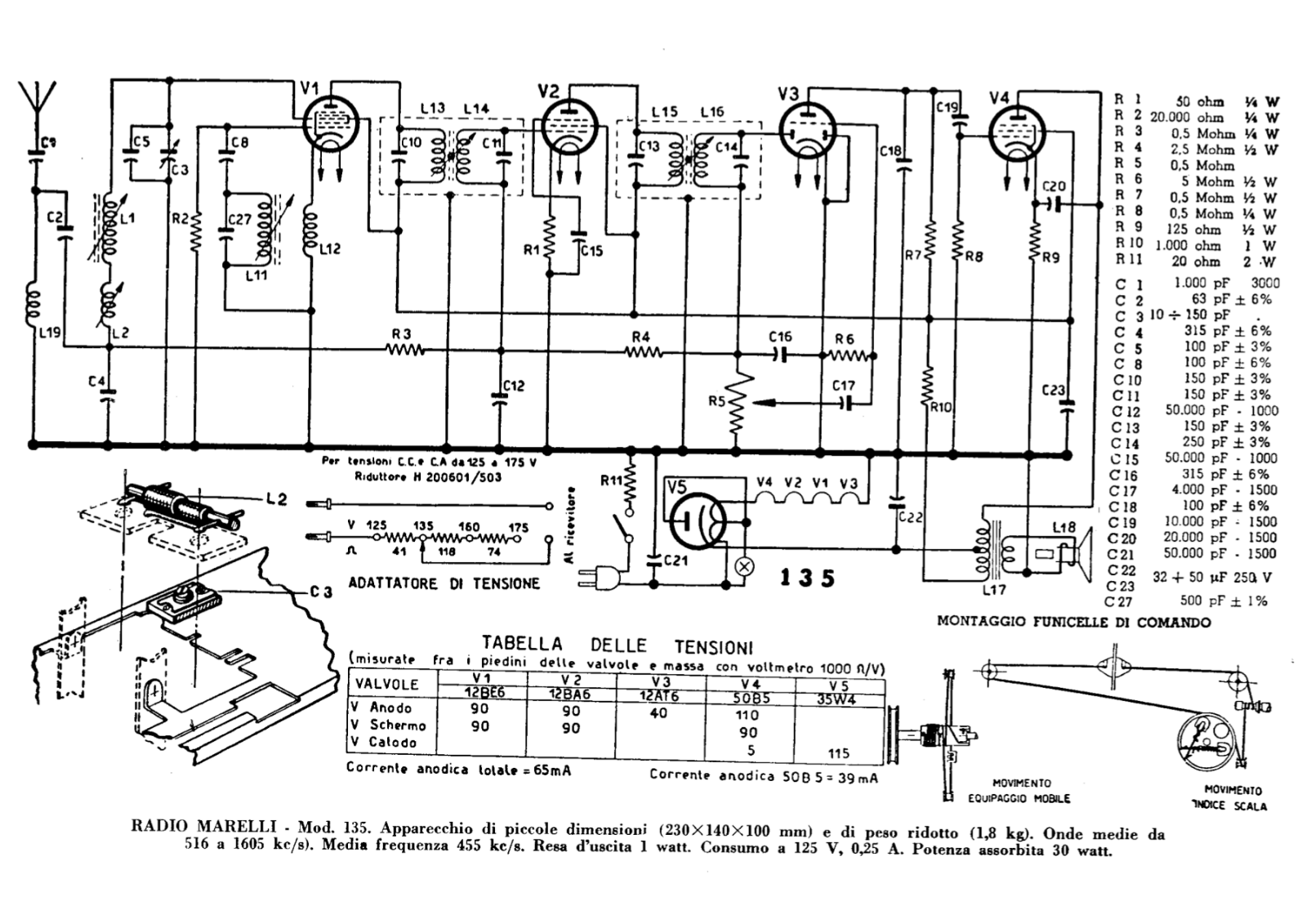 Radiomarelli 135 schematic - ManualMachine.com