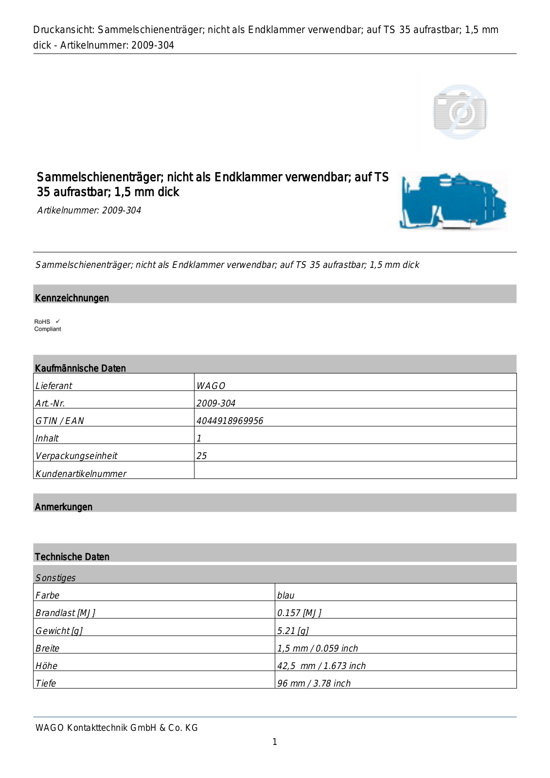 WAGO 2009-304 Datasheet - ManualMachine.com
