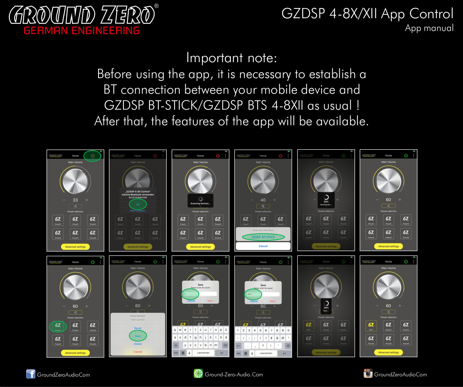 Ground Zero GZDSPBTSTICK User guide - ManualMachine.com