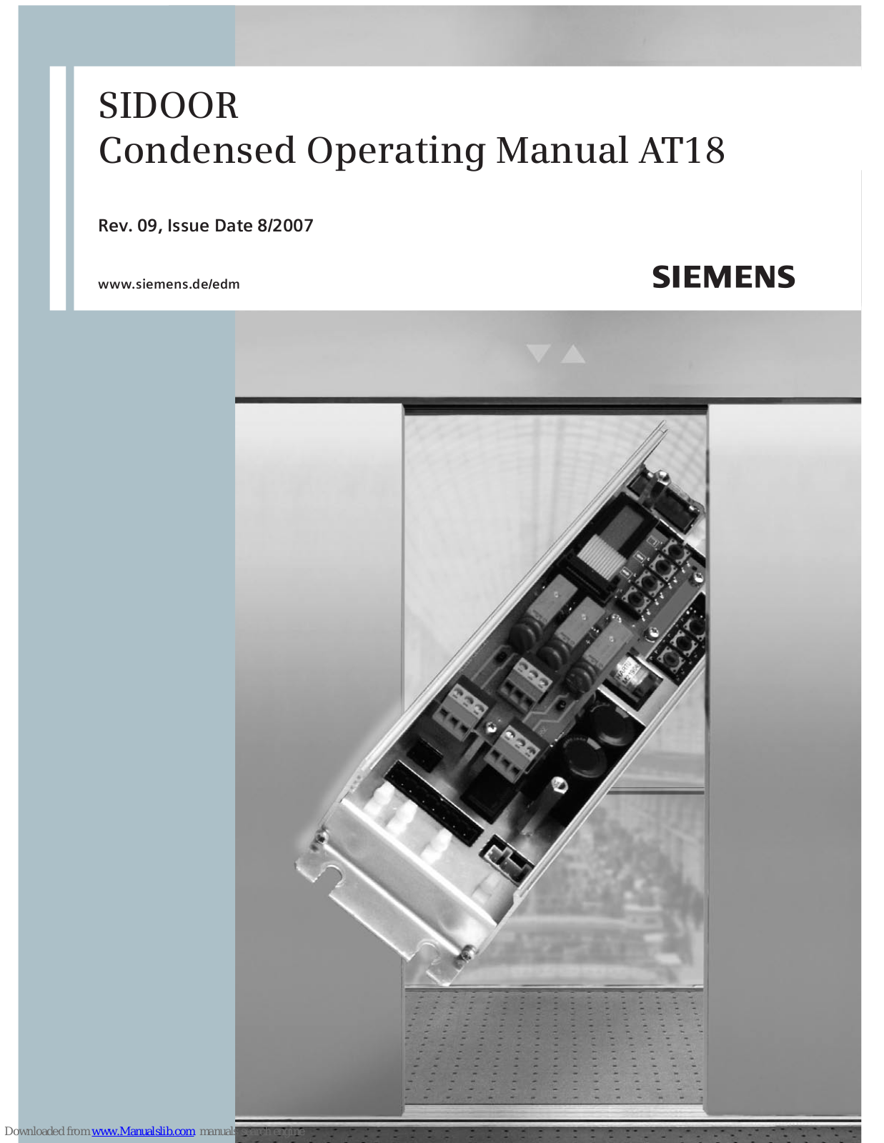 Siemens SIDOOR AT18 Operating Manual