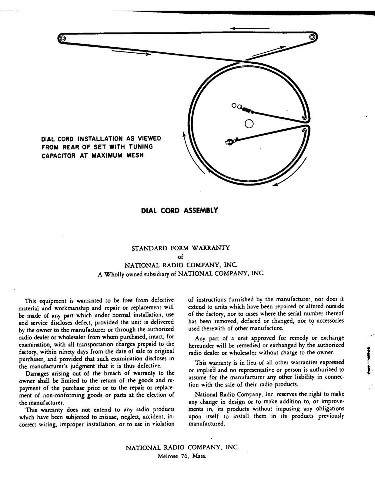 NATIONAL RADIO NC-155 User Manual (PAGES-12)