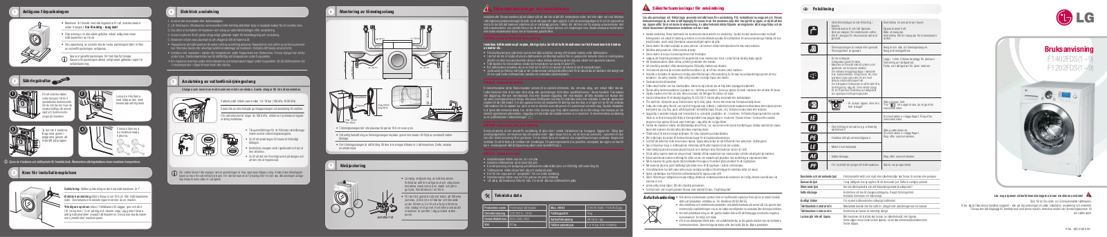 Lg F1402FDS, F1202FDS User Manual