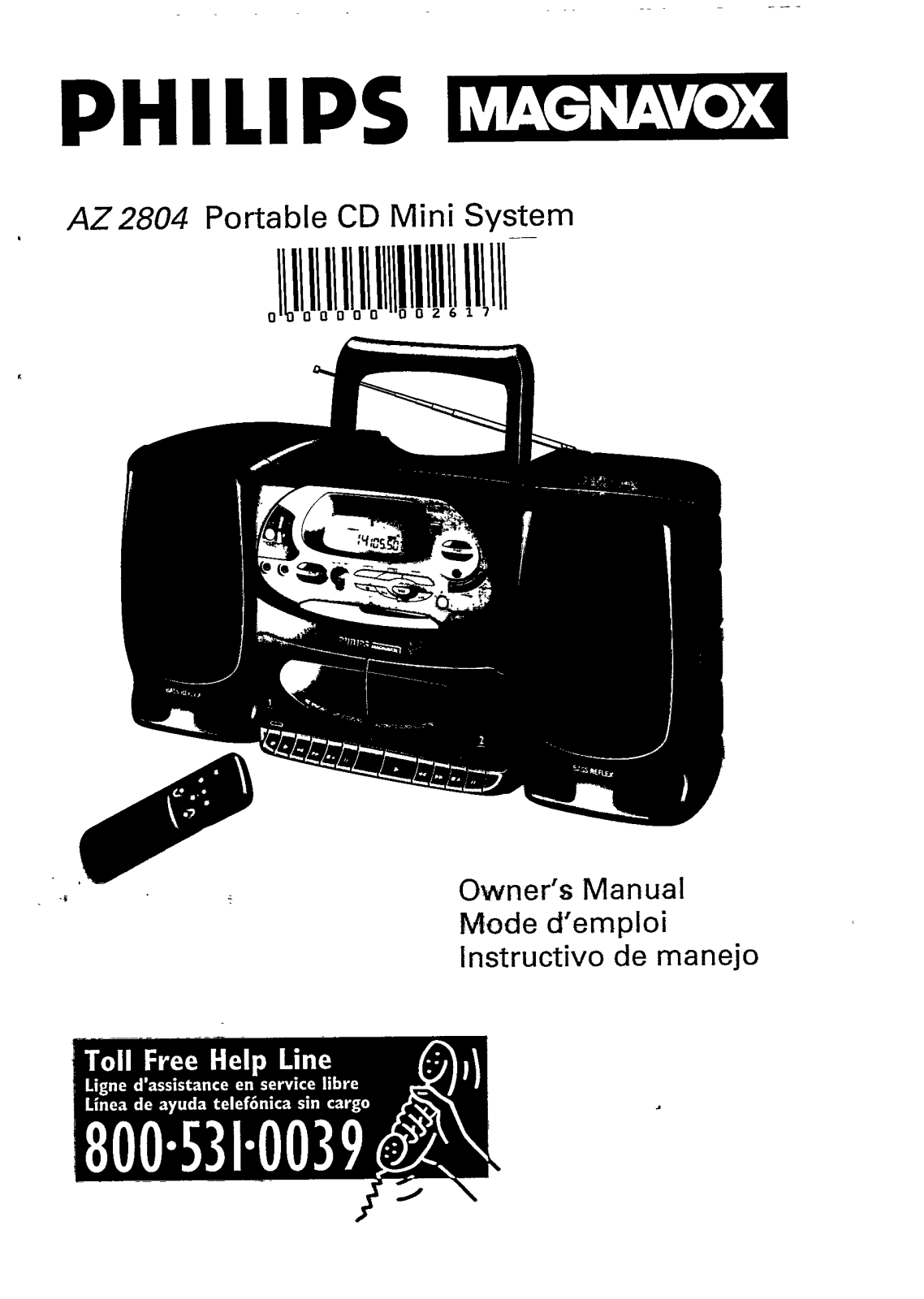 Philips AZ2804/17 User Manual