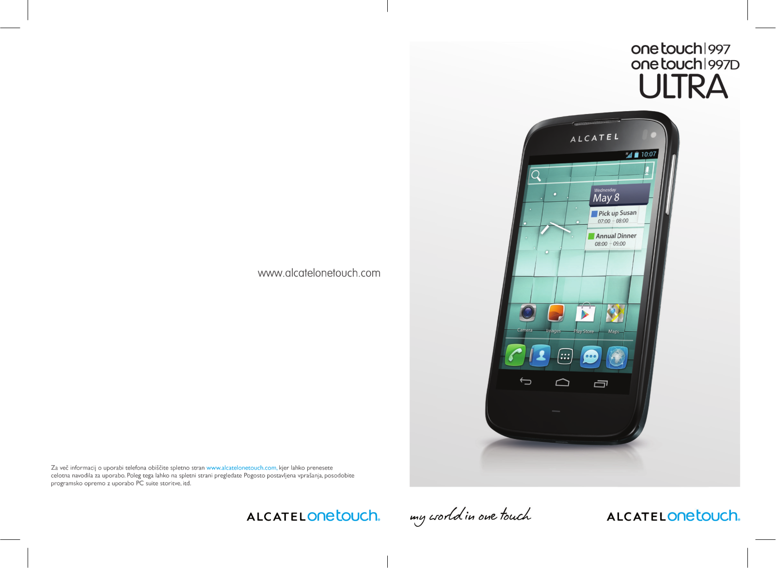 Alcatel ONE TOUCH 997, ONE TOUCH 997D User Manual