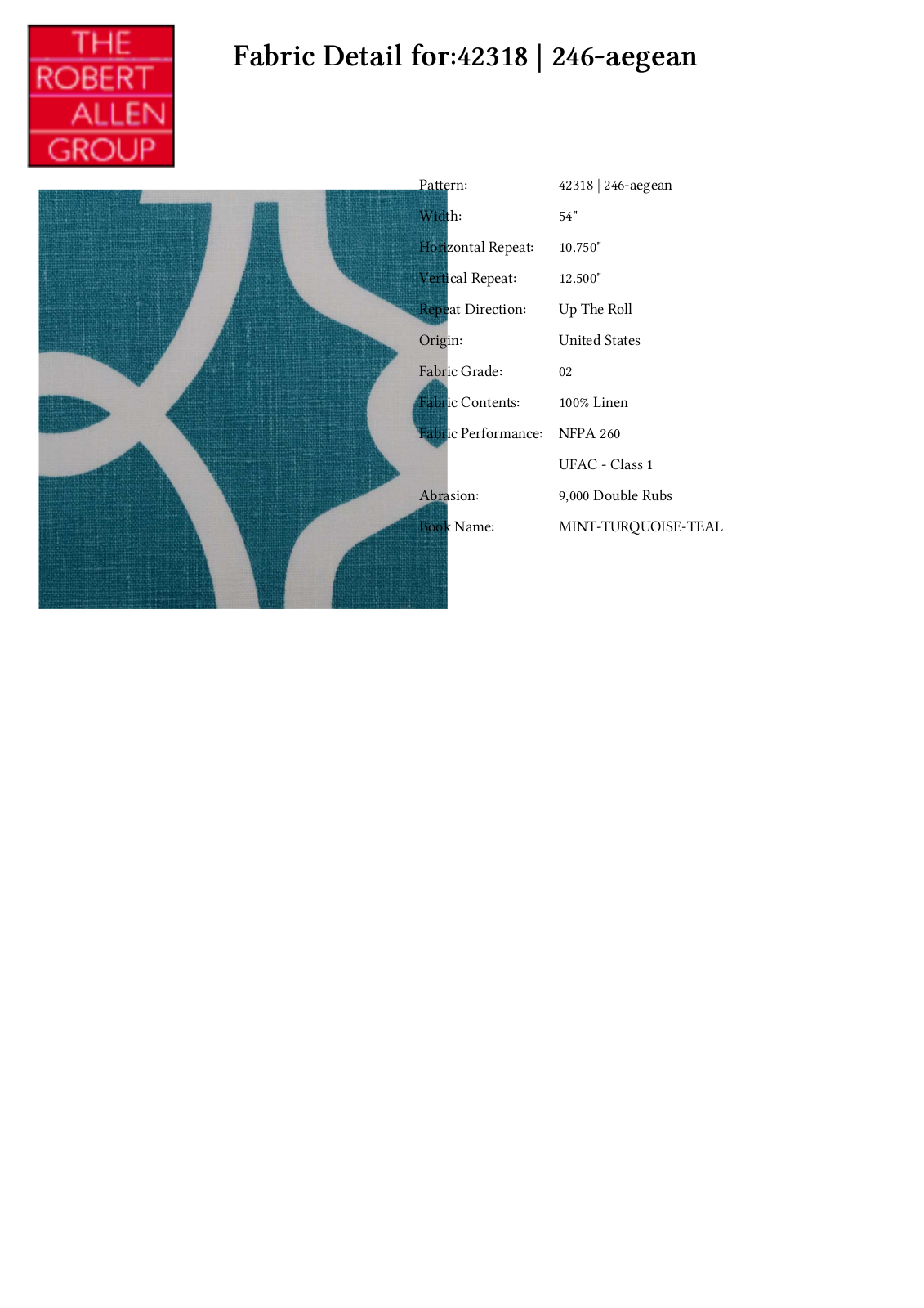 Duralee CRAL4850 Specifications - ManualMachine.com