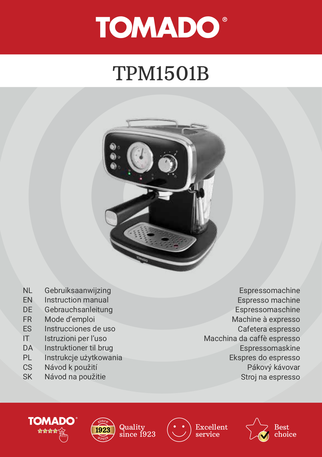Tomado TPM1501B User guide - ManualMachine.com