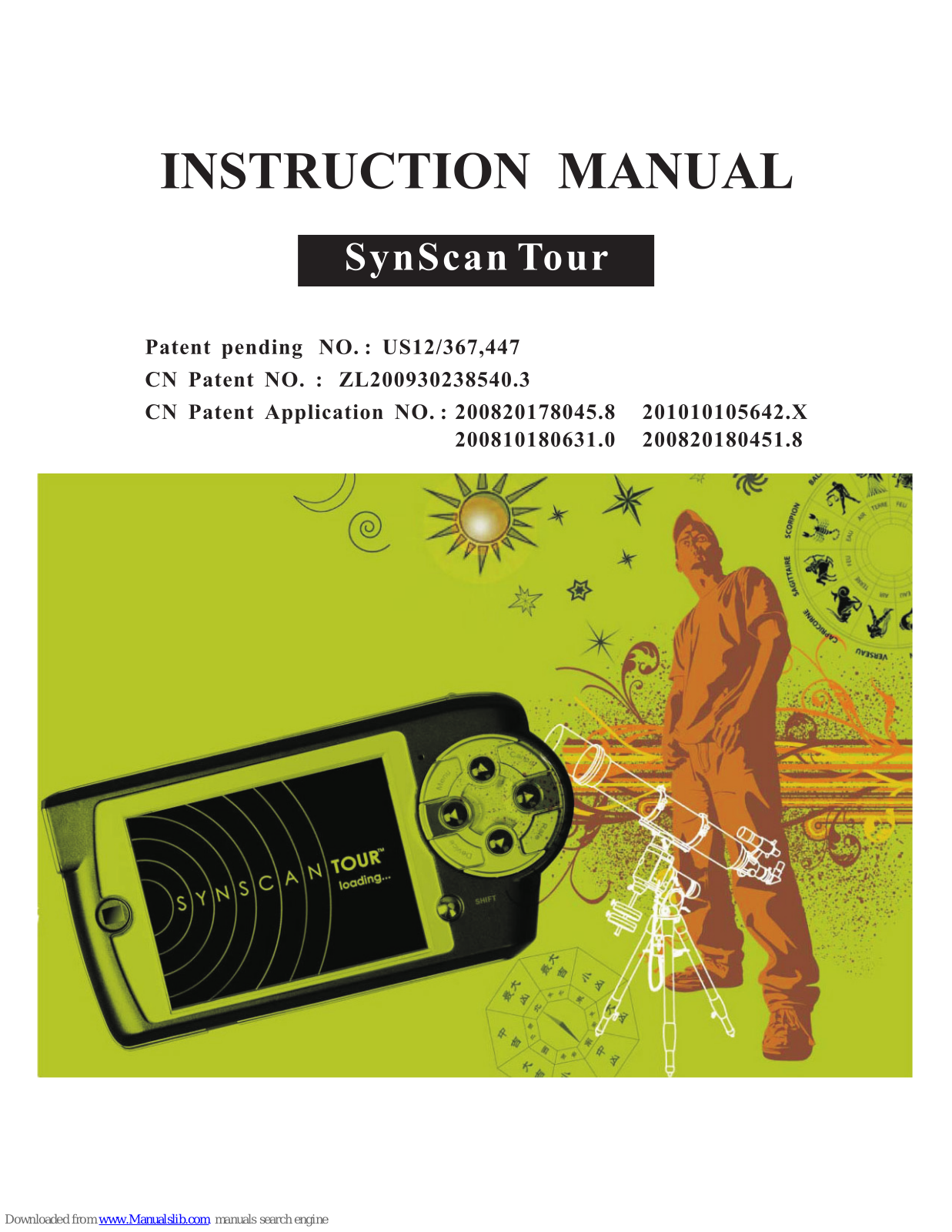 SUZHOU SYNTA Synscan Tour Instruction Manual