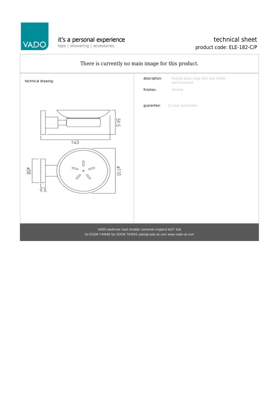 VADO AAUD1003 Specifications - ManualMachine.com
