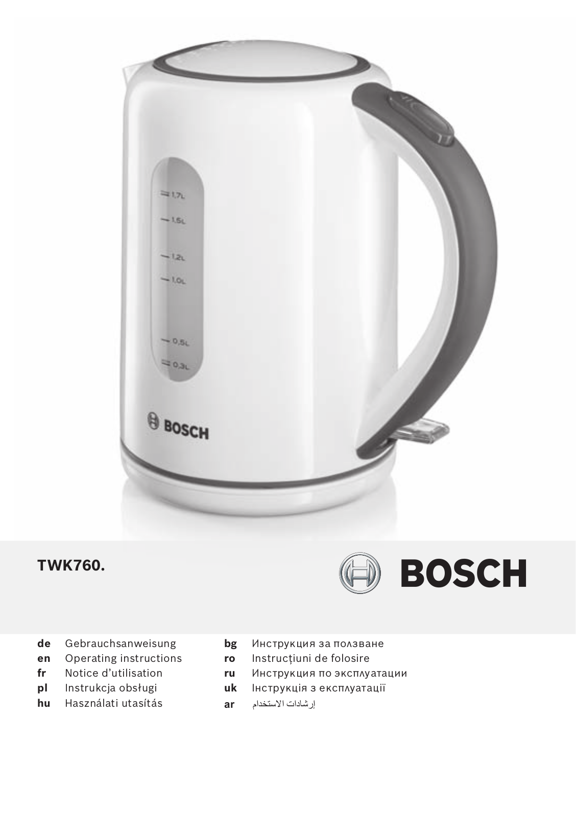 Bosch TWK 7604 User Manual