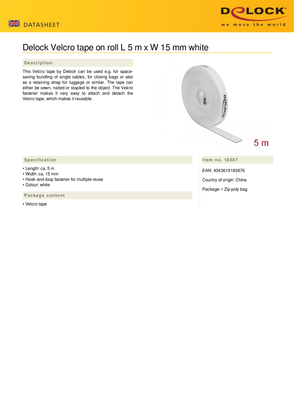DELOCK 18387 Datasheet - ManualMachine.com