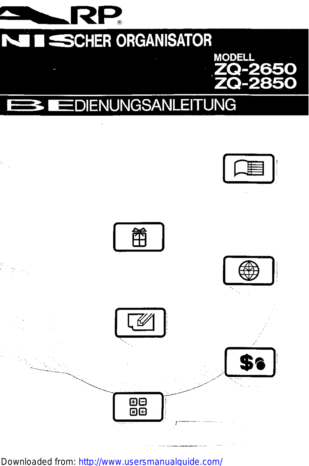 SHARP ZQ-2650/2850 User Manual