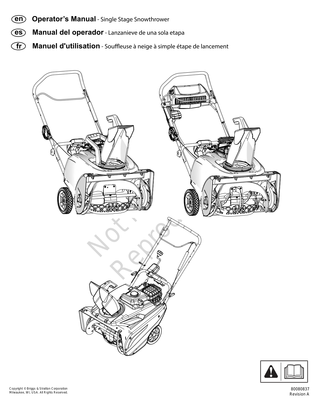 Briggs and Stratton 1697116 User Manual