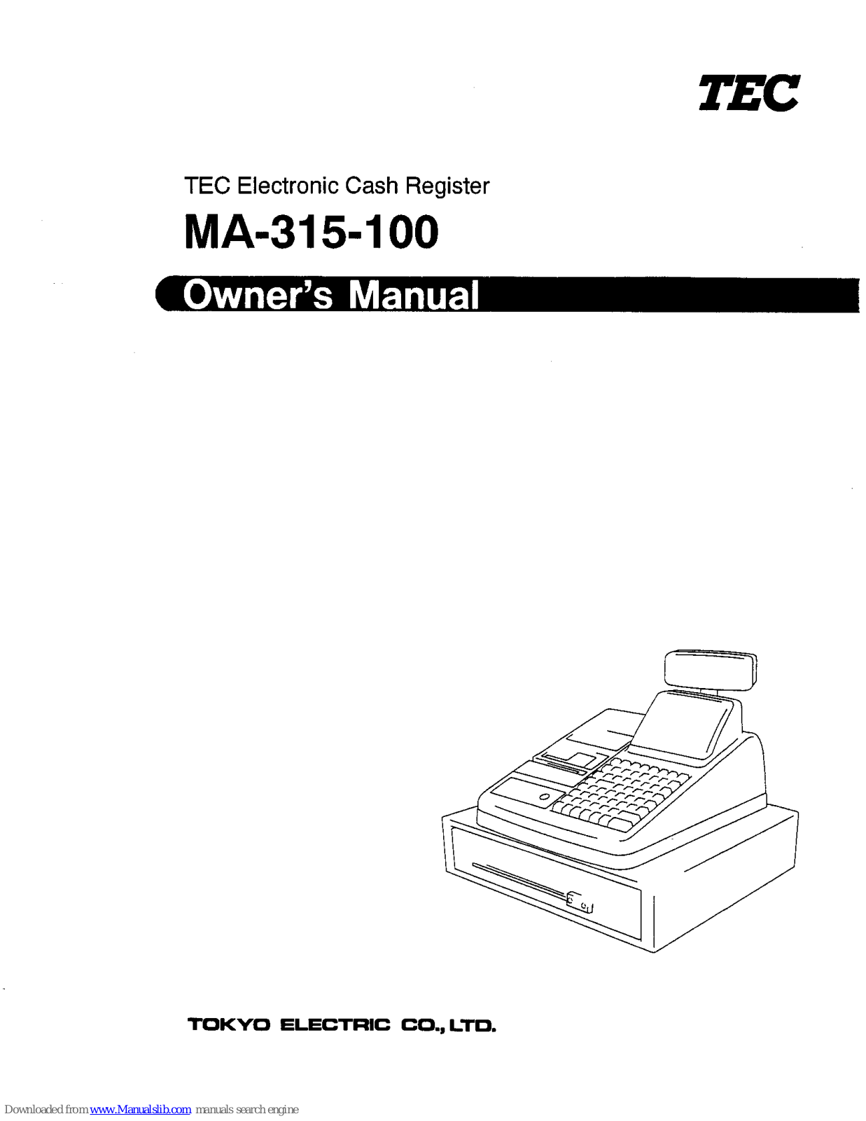 TEC MA-315, MA-315-100 Owner's Manual - ManualMachine.com