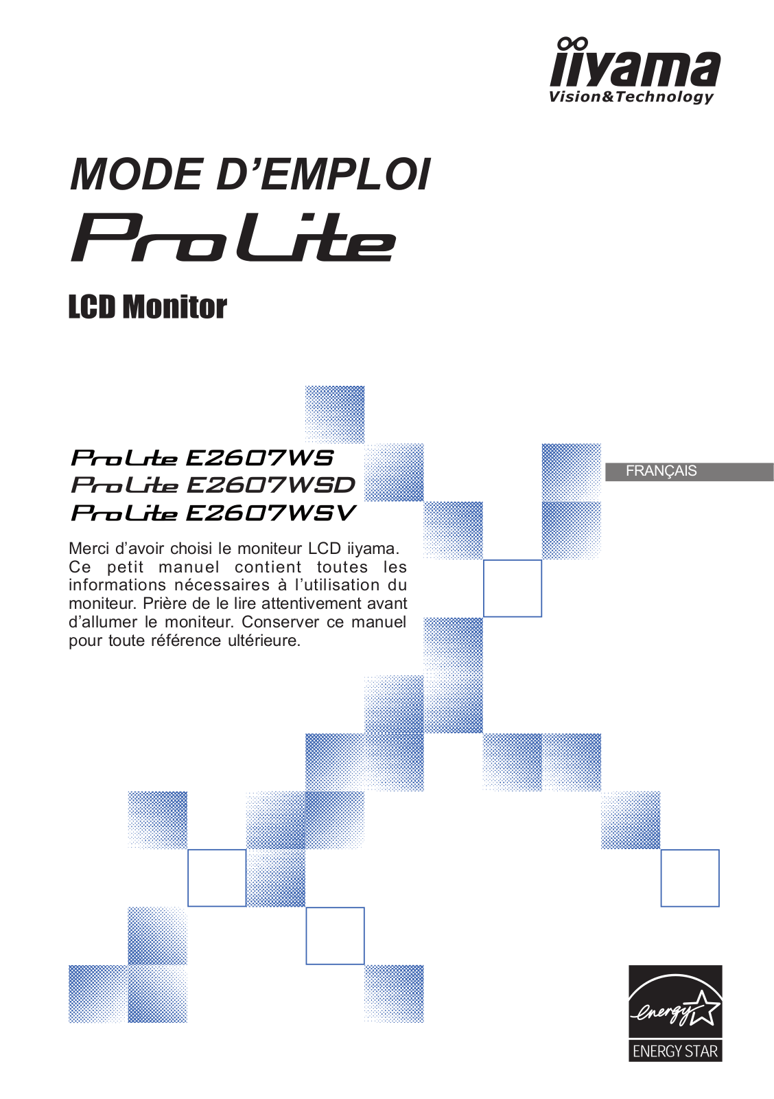 IIYAMA PLE2607WSV-B1 User Manual