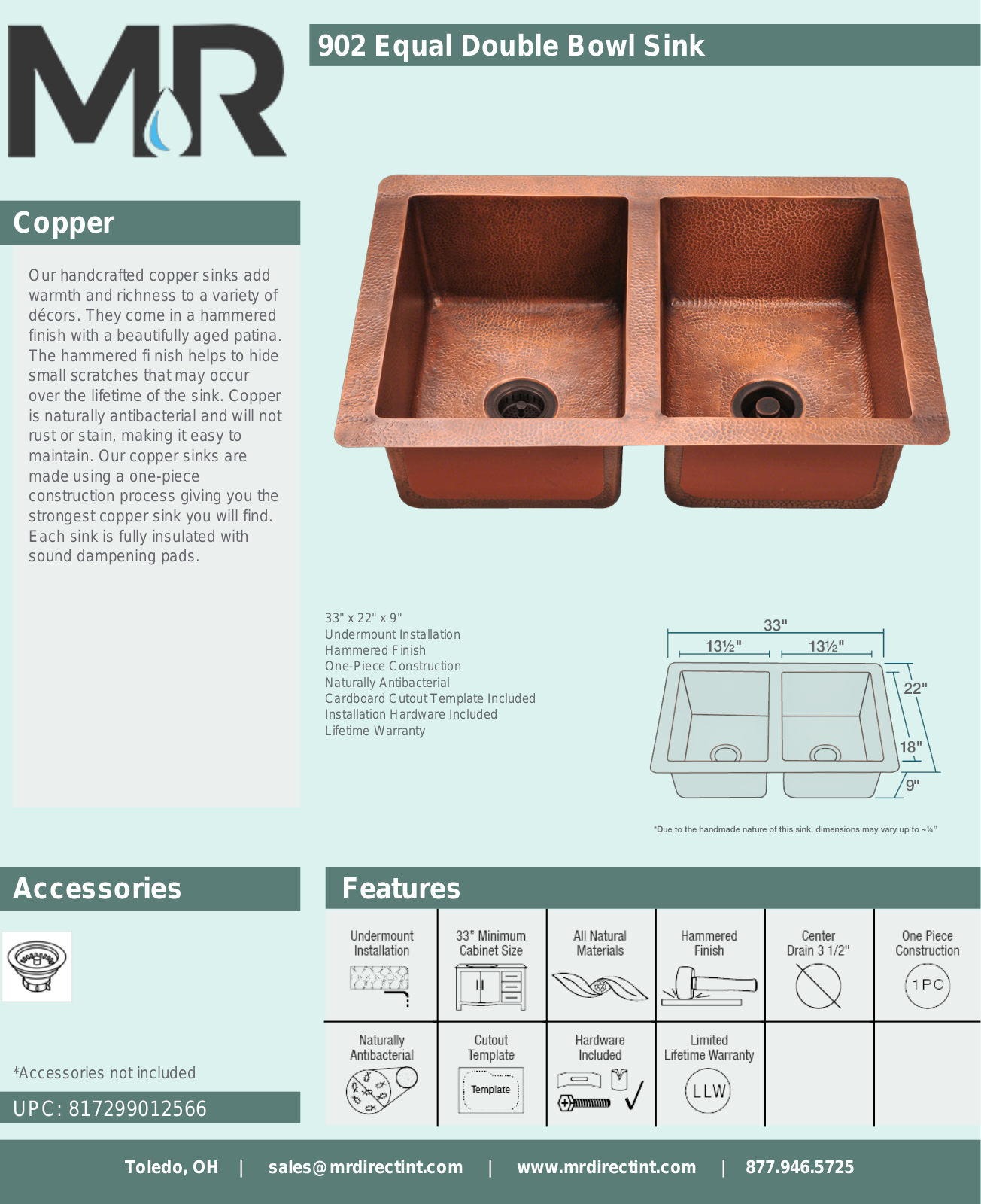 MR Direct MRDR1309 Specifications - ManualMachine.com