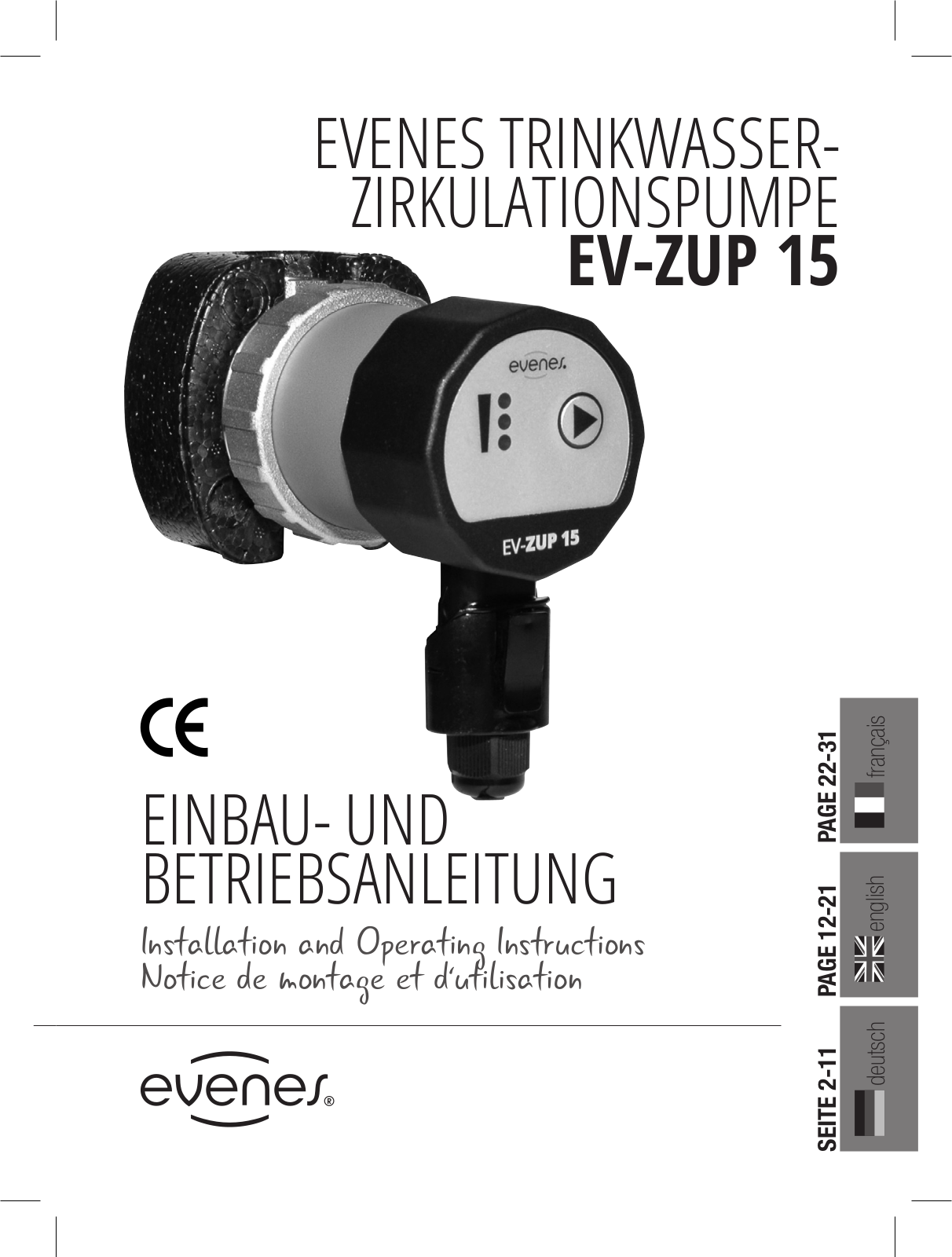 evenes EV-ZUP 15 Series Manual