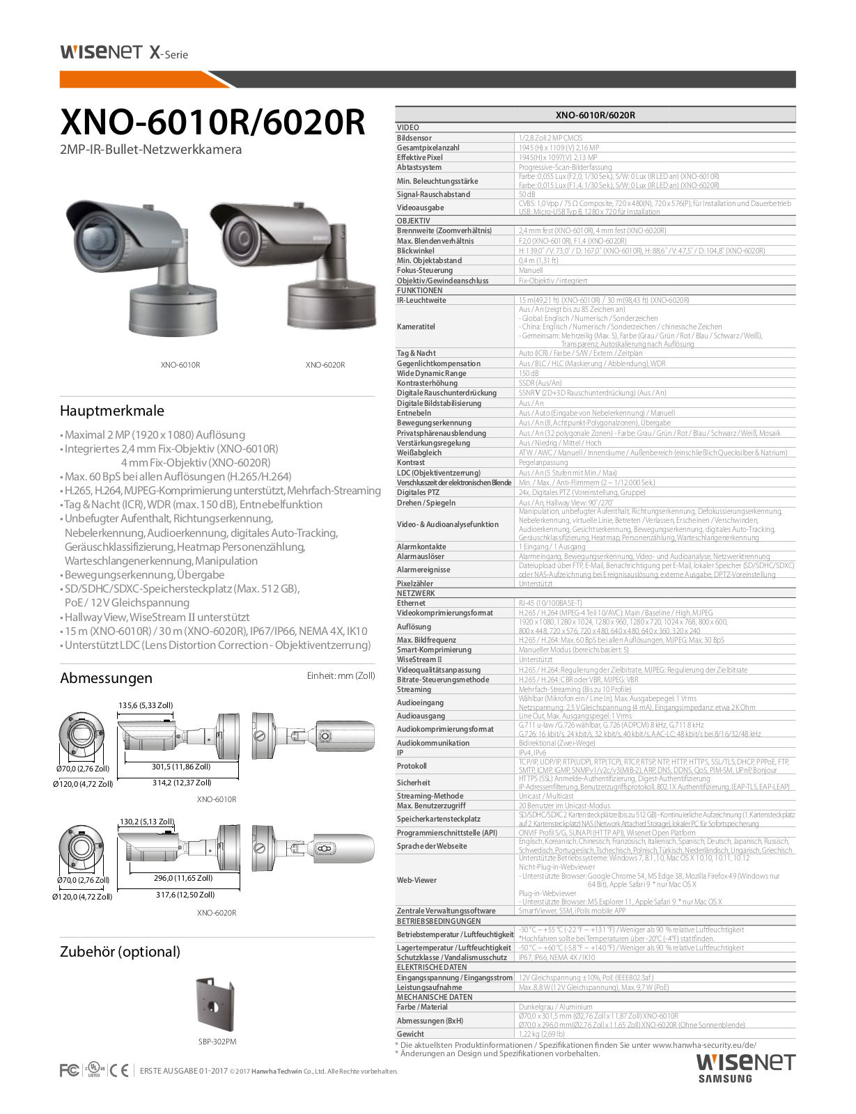 Hanwha Techwin XNO-6010R User Manual