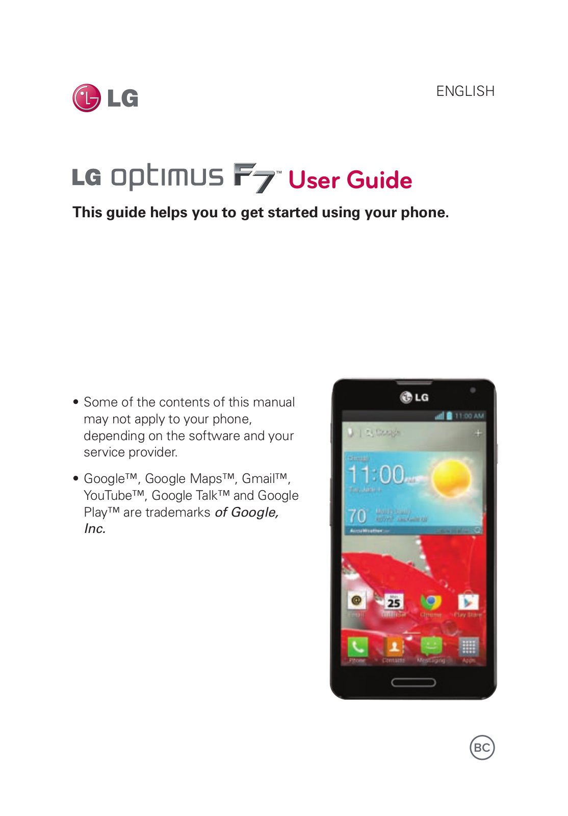 LG US780 User Manual