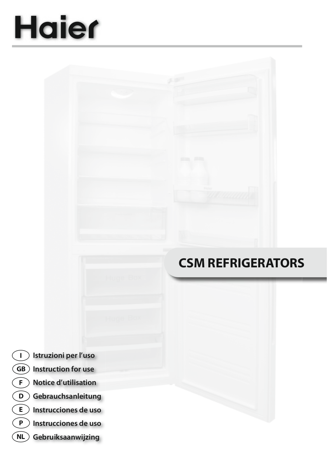 HAIER CSM737AF User Manual