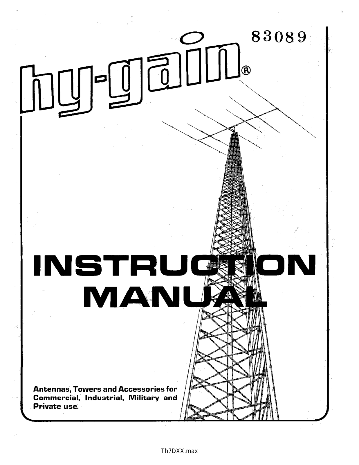 Hy-Gain TH7DX User Manual