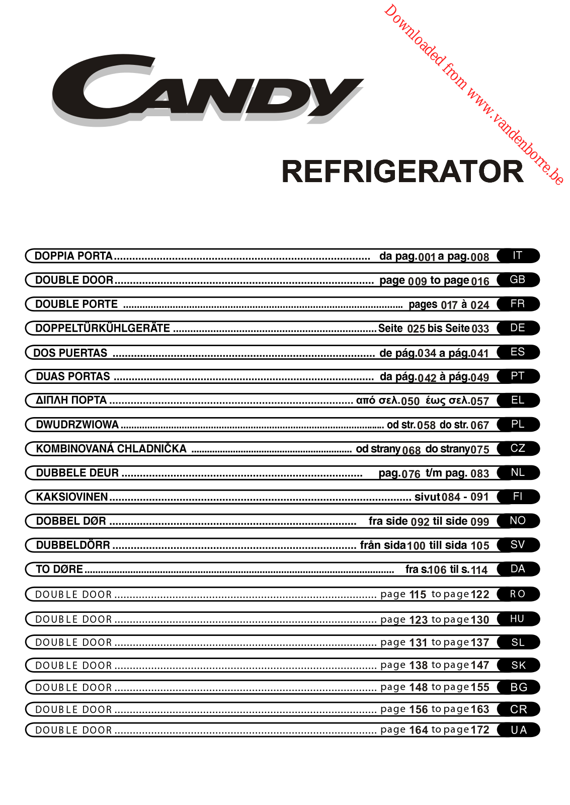 CANDY CCDS 5144 SH User Manual