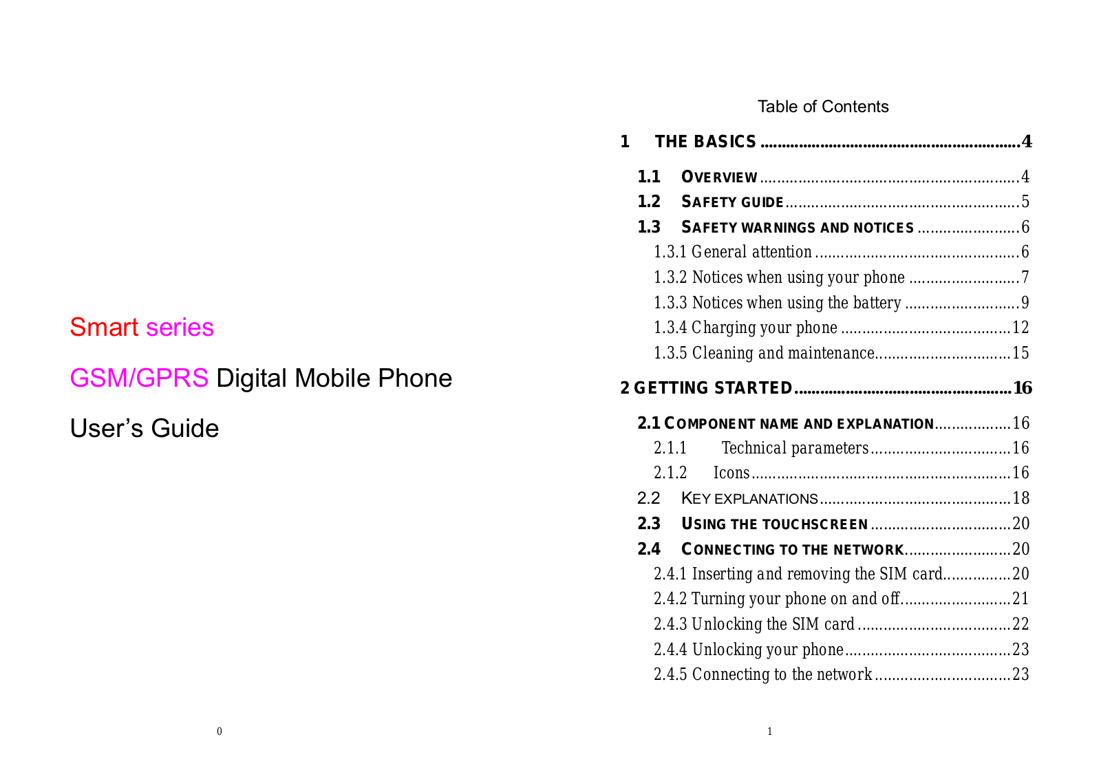 GNJ CAPHG30 User Manual