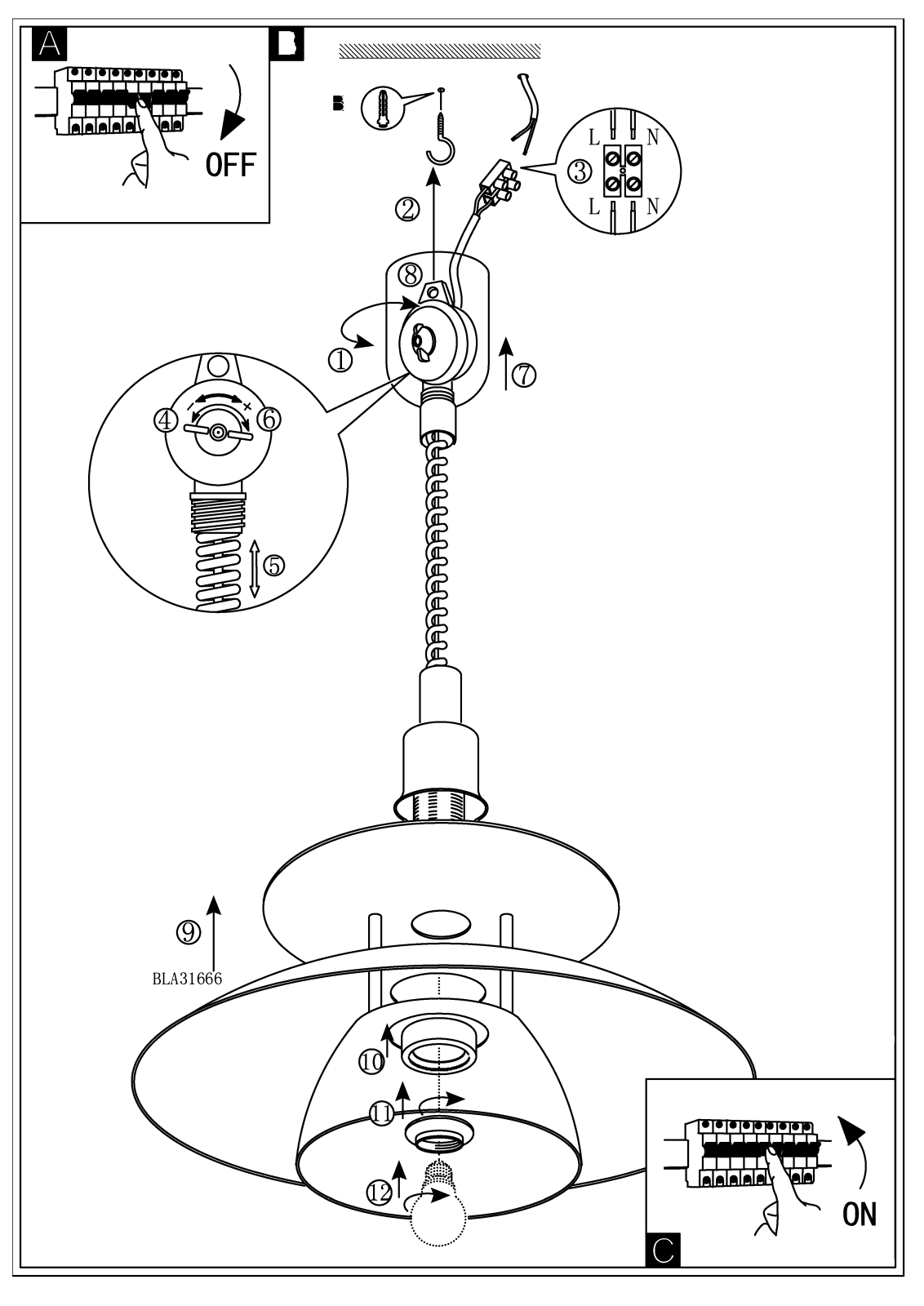 Eglo 31666 operation manual