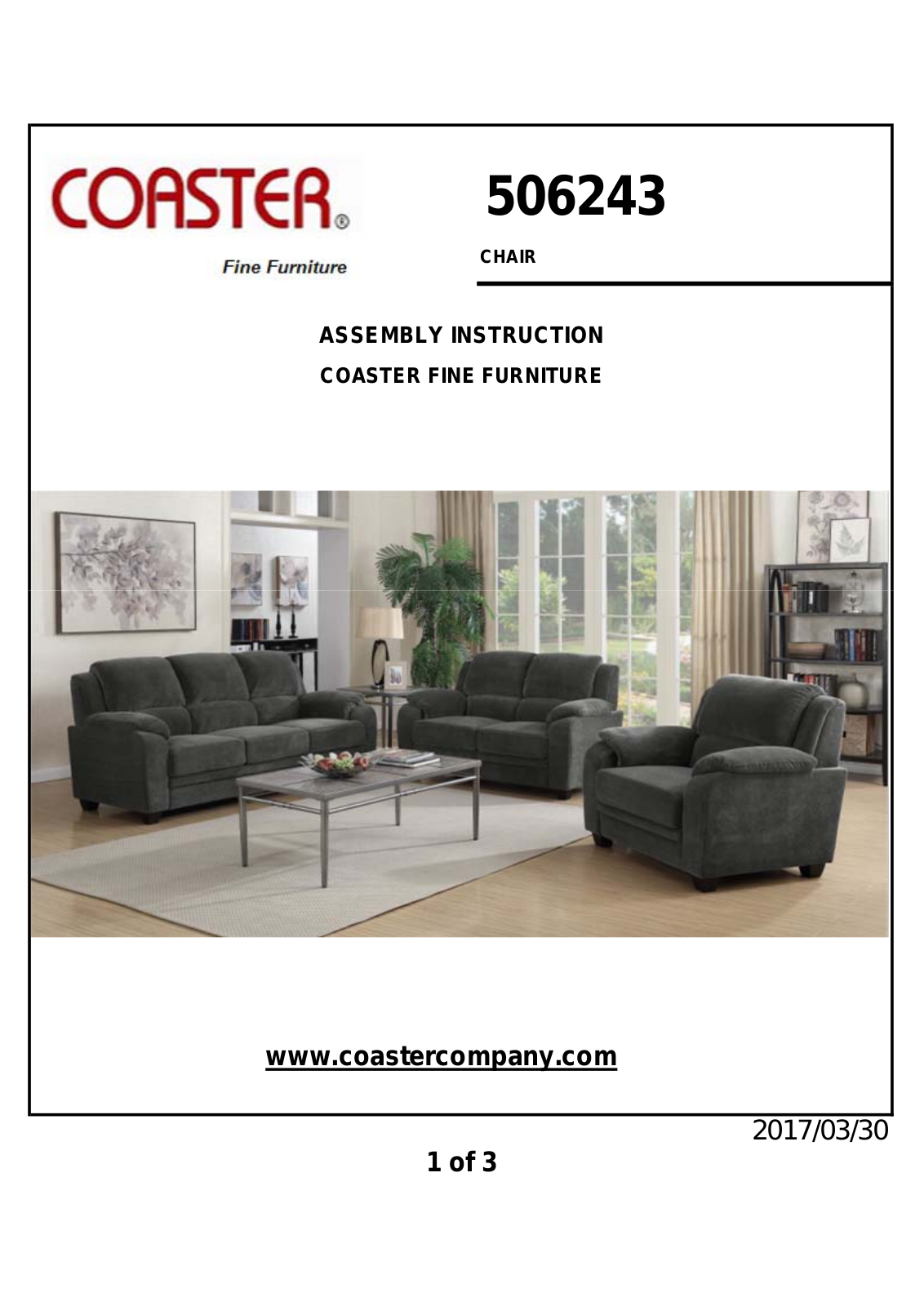 Coaster 506243 Assembly Guide - ManualMachine.com