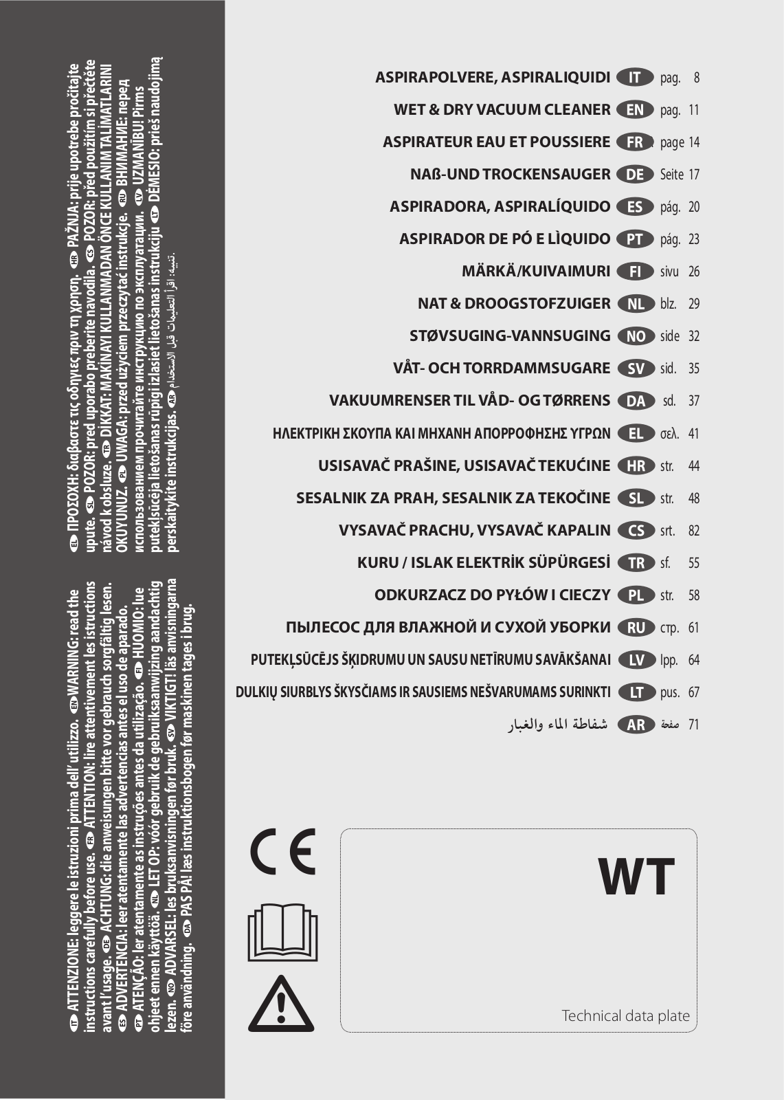 LAVOR WT 20 P User guide - ManualMachine.com