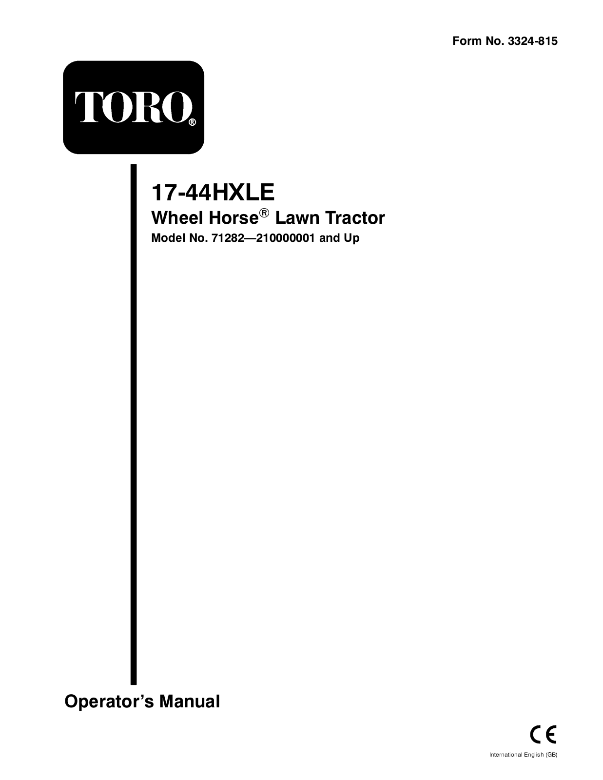 Toro 71282 Operator's Manual