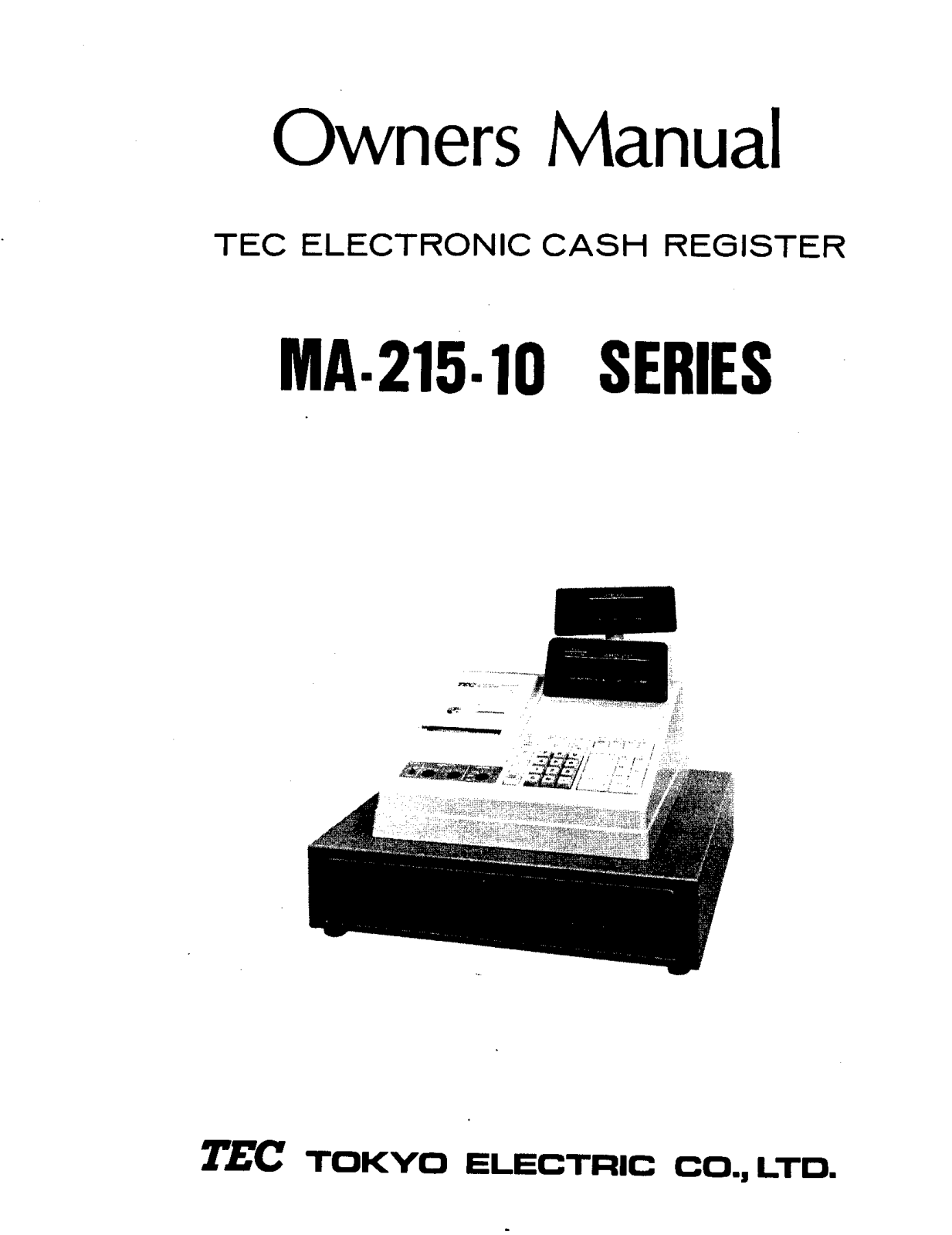 Toshiba MA-215 User Manual