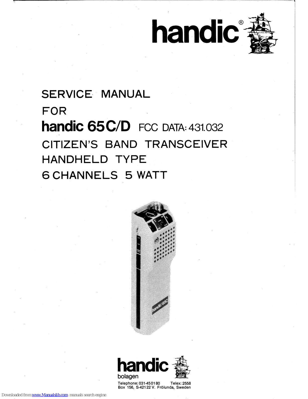 Handic 65C, 65D Service Manual