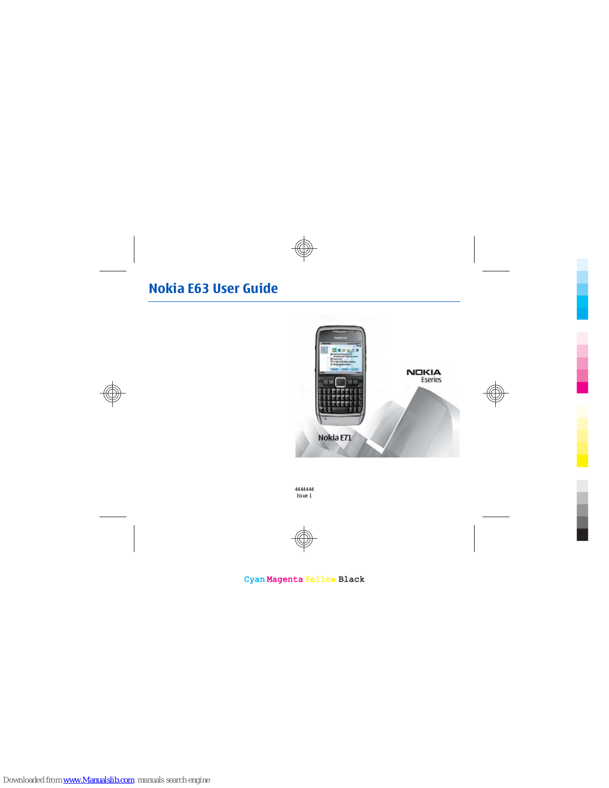 Nokia E, E71, E63 User Manual