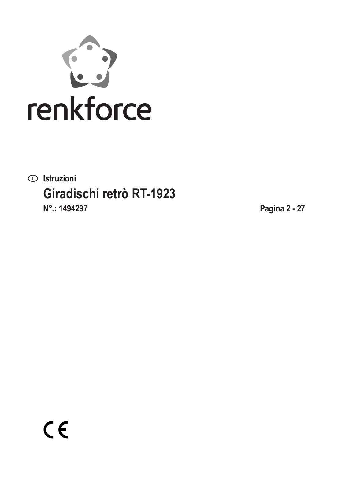 Renkforce 1494297 Operating Instructions