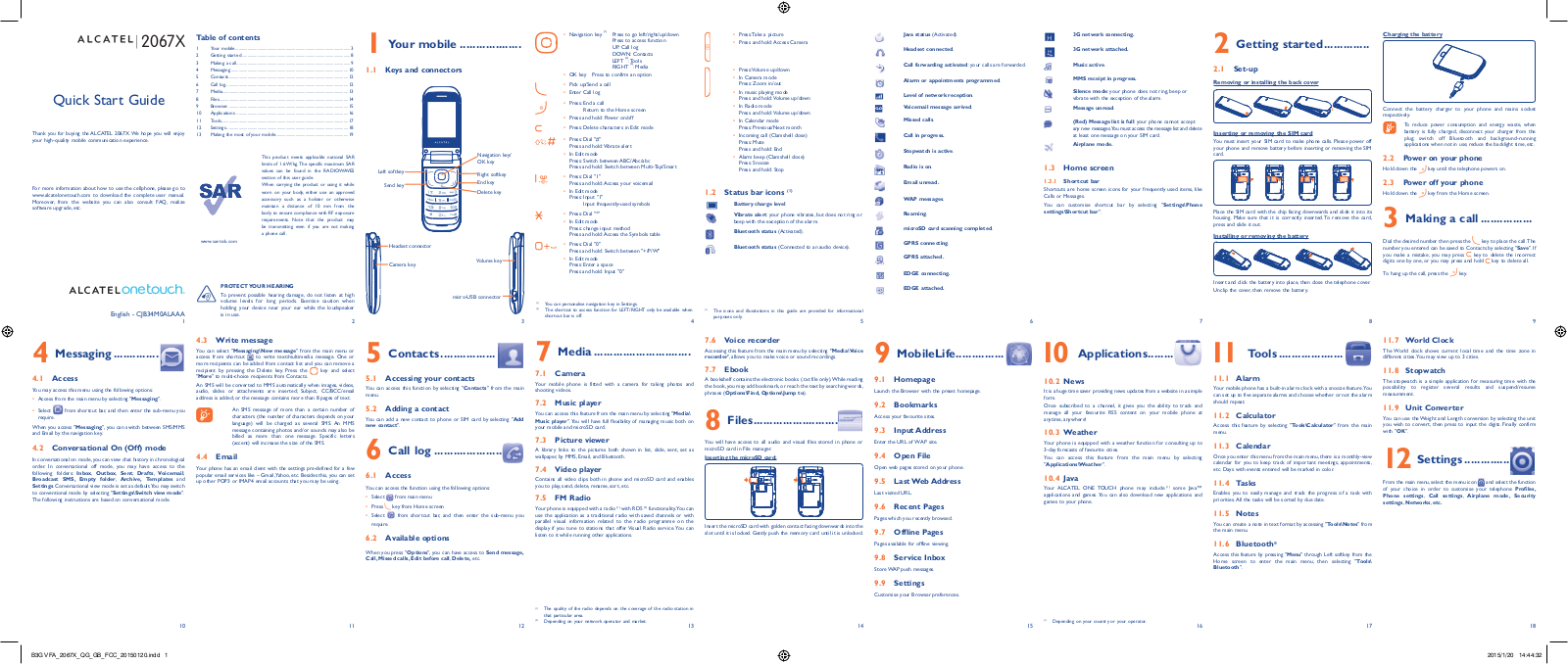 TCL Communication A003 Users Manual