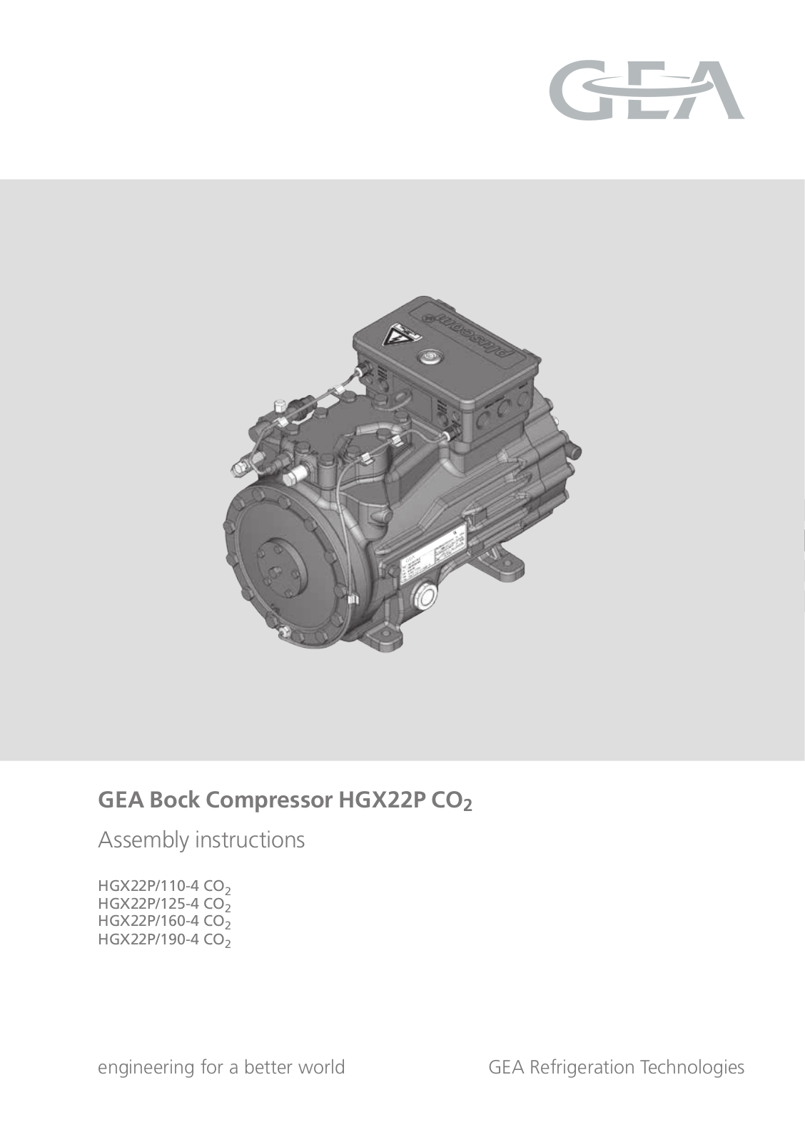 GEA Bock HG22РCO2 User Manual